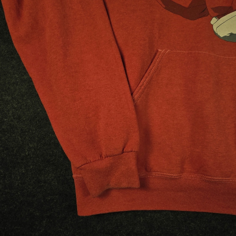 Y2K Inuyasha Men's Red Graphic Anime Streetwear Casual Oversized Hoodie Size L - Picture 8 of 10